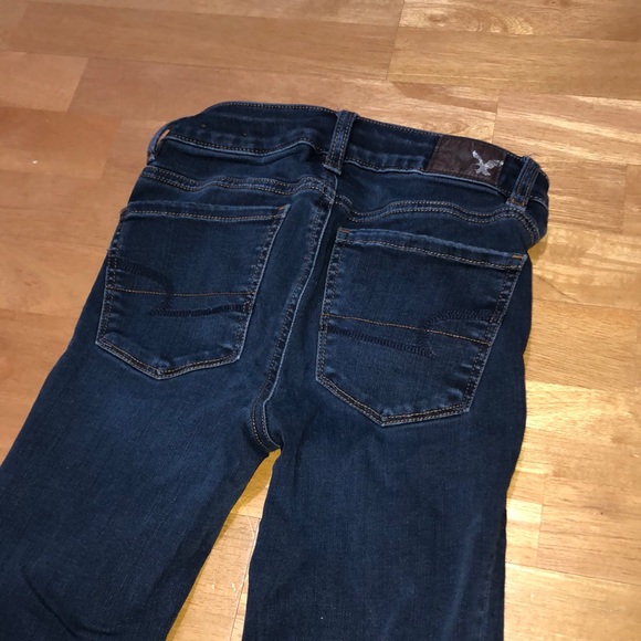 American Eagle Navy Hi-Rise Jegging 00 Short - Picture 3 of 7